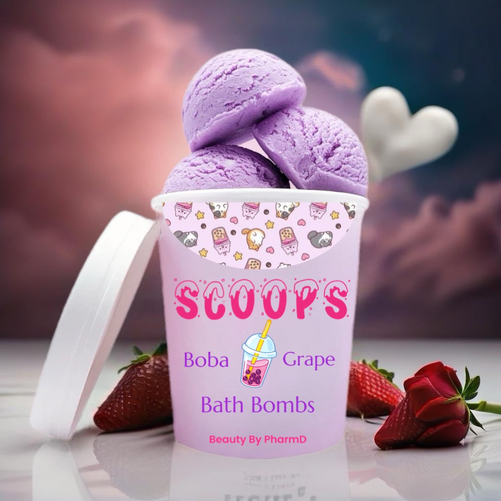 Bath Bomb Scoop Cups (Grape)